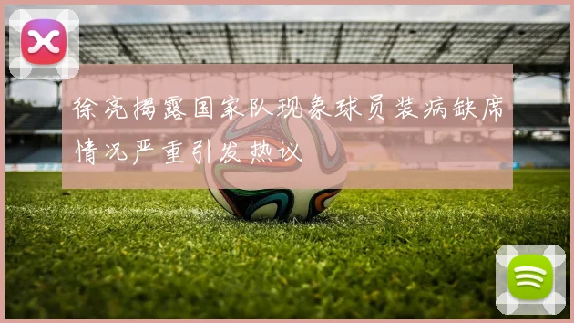 徐亮揭露国家队现象球员装病缺席情况严重引发热议