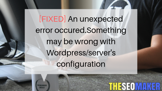 wordpress error
